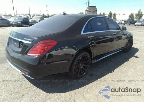 2016 Mercedes-Benz S 63 Amg z USA, uszkodzony, nr VIN WDDUG7JB2GA218344